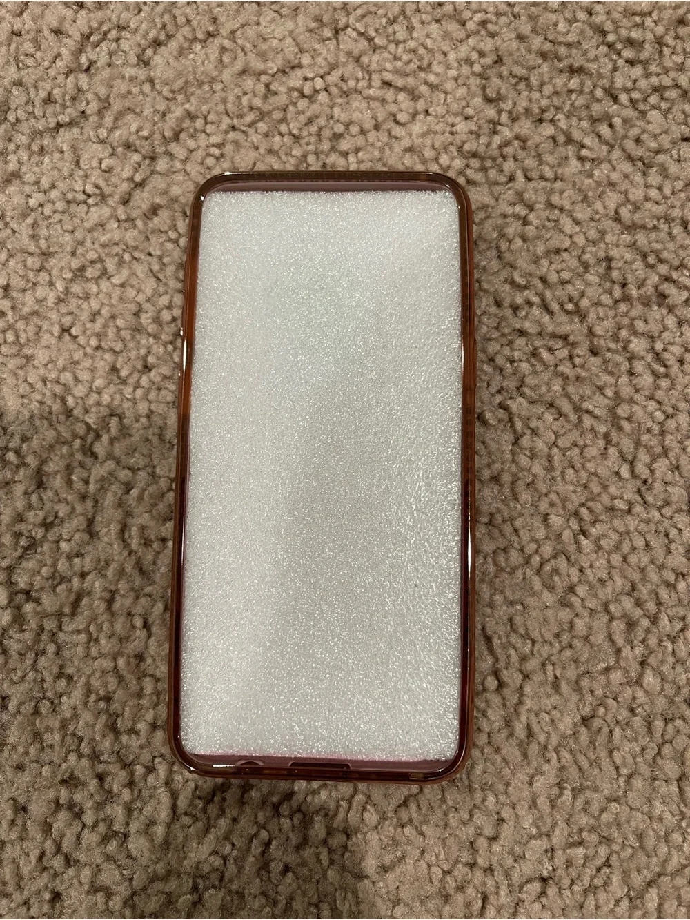 Rose Gold Striped Glitter Phone Case For Samsung Galaxy S9